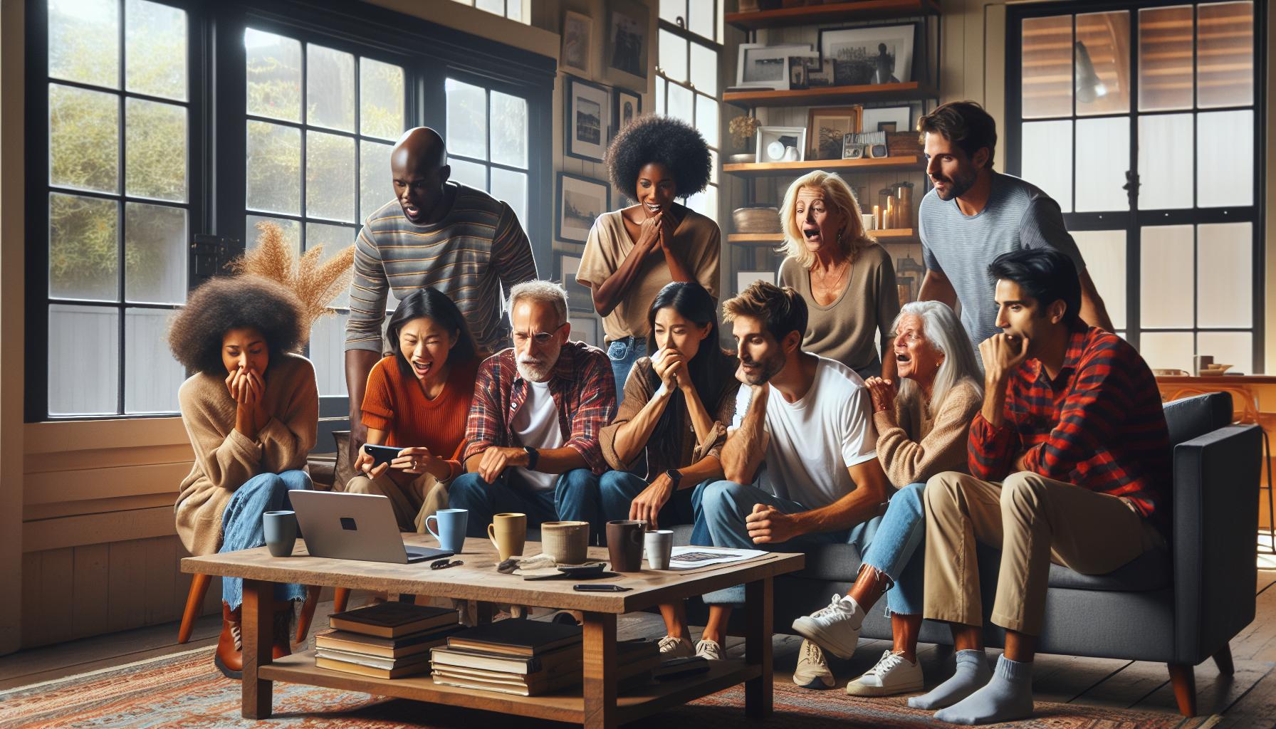 Reakce blízkých a přátel na novinky